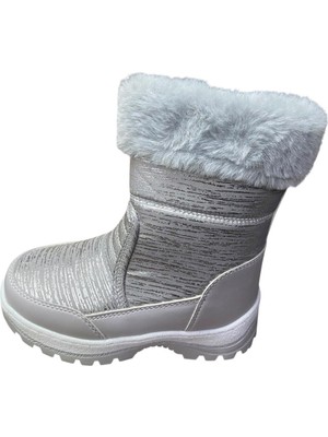 Güven Kundura Çocuk Kürklü Bot Suğuk Havaya Dirençli Kaymaz Taban