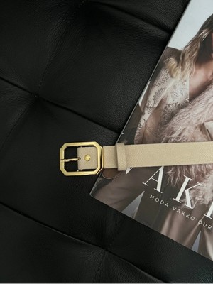 Fiori Köşeli Toka Kadın Kemeri, Pantolon Kemeri, Ceket Kemeri, Elbise Kemeri