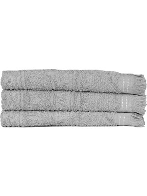 Karokstore Ilgın Home 3'lü Saçaklı Gri Mutfak 30X50 Cm. El Havlusu