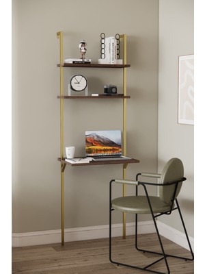 Solto Home OC8-22 Kitaplıklı Çalışma Masası | Modern, Çok Amaçlı Ofis & Bilgisayar Masası