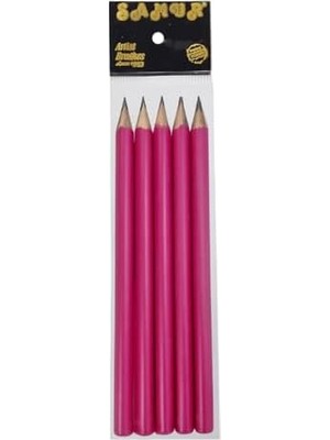 Karokstore 5'li Kalın Hb Kurşun Kalem, Silgili, 0.7 Mm, Naturel, Üçgen, Okul Başlangıç Kalemi