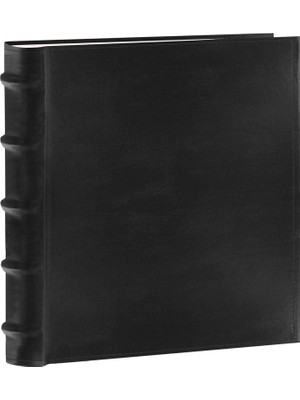 Karokstore Albums CLB-246/BK 200 Cepli Avrupa Gümrüklü Deri Fotoğraf Albümü, 4 x 15 cm Baskılar Için, Siyah
