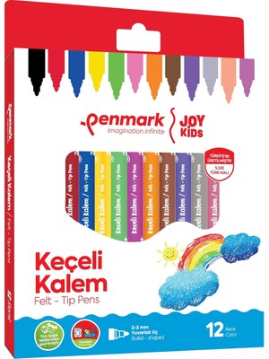 Karokstore Süper Yıkanabilir Keçeli Kalem 12'li