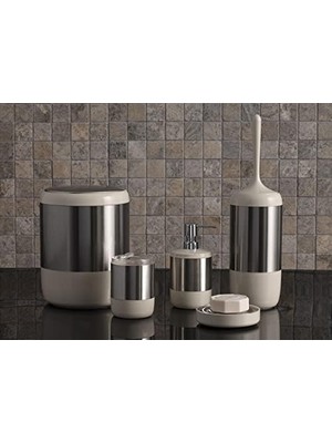 Karokstore Trading M-SAS04-09 Lima Xl 5 Parça Banyo Takımı Seti Bej