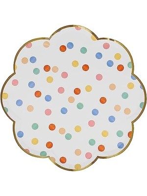 Karokstore - Colourful Pattern Dinner Plates - Renkli Desenler Tabaklar - L - 8'li