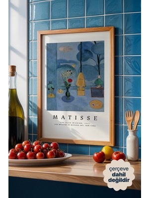 Persona Istanbul Henri Matisse "mavi Pencere" (The Blue Window) 1913 - Modern Sanat Posteri (Çerçevesiz)