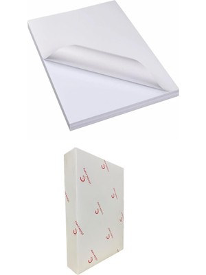 Karokstore Çözüm 25 Adet Yapışkanlı Mat A4 Etiket Kartuşlu Mürekkepli Tüm Yazıcılara Uygun