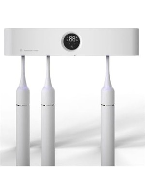 Karokstore Şarj Edilebilir Diş Fırçası Tutacağı Tam Otomatik Sensörlü Uv Sterilizatör (Led Teknolojisi) Mavi