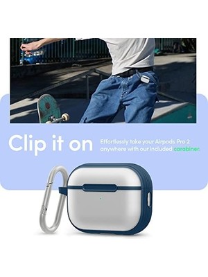 Karokstore Ciel By Airpods Pro (2.nesil) ile Uyumlu Kılıf Brick Deep Sea - ACS05327