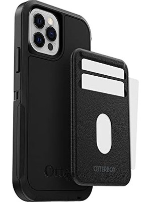 Karokstore Magsafe Cüzdan, Nakit ve Kart Için 2 Cepli Yumuşak Dokunuşlu Cüzdan, Güçlü Manyetik Hizalama, Magsafe ile Uyumlu, ile Uyumlu, Siyah