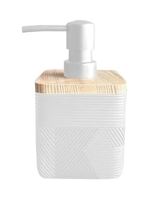 Karokstore Madera Sıvı Sabunluk, Beyaz D-21120