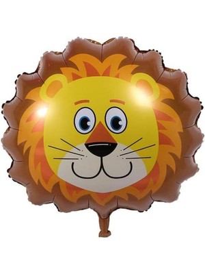 Karokstore Parti Vitrini Aslan Kafası Folyo Balon 55 x 55 cm
