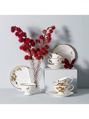 Karokstore Butterfly 2 Kişilik Çay Fincan Takımı