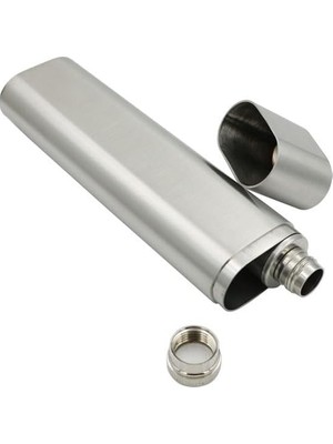 Karokstore 2 Oz Çelik Içki Mataralı ve Puro Kılıflı Tekli Şık Set Yılbaşı Hediyesi