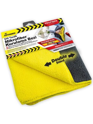 Karokstore Çift Taraflı Profesyonel Mikrofiber Bez 50X40 cm | Araç ve Ev Için Etkili Temizlik
