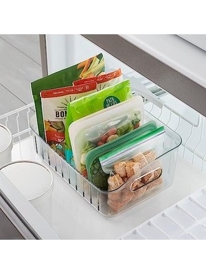 Karokstore Dondurucu Kutusu 12 Inç, Bpa Içermeyen Buzdolabı Düzenleyici, Ayarlanabilir Bölücüler ve Dondurulmuş Yiyecekler ve Artıklar Için Kulplu