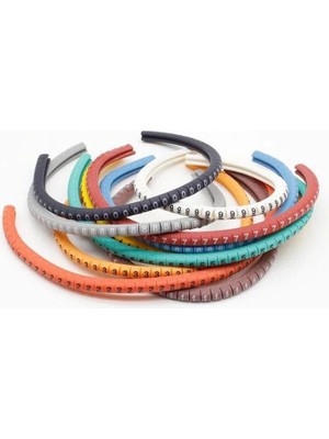 Karokstore Renkli Kablo Işaretleyici Kablo Numaratörü 1.5mm