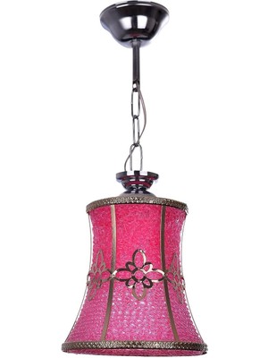 Karokstore Kınık Pembe-Sarı Tekli Avize