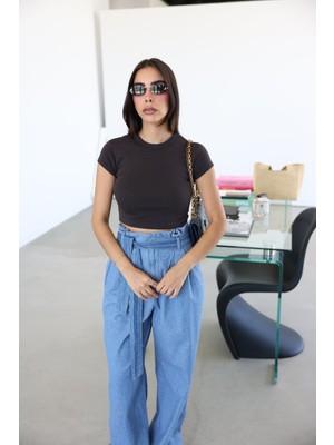 Fitilli Basic Crop Tshirt