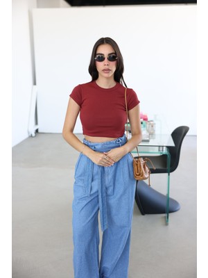 Fitilli Basic Crop Tshirt