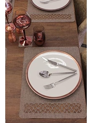 Karokstore Kahverengi Egzotik Int Lazer Kesim Amerikan Servis 2 Adet 35X45 cm