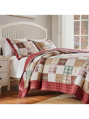 Karokstore %100 Pamuk Yorgan Seti, 2 Parça Ikiz/xl, Kırmızı