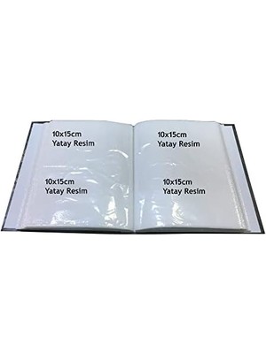 Karokstore 10 x 15 cm 200&APOS;LÜK Telefon Kulübesi Desenli Fotoğraf Albümü