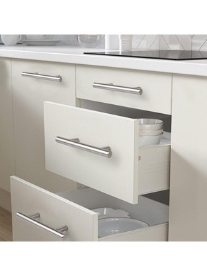 Karokstore 5 Adet Keijo Inox 224MM Paslanmaz Kulp (Mobilya, Dolap Kulbu, Kulp Modeli)