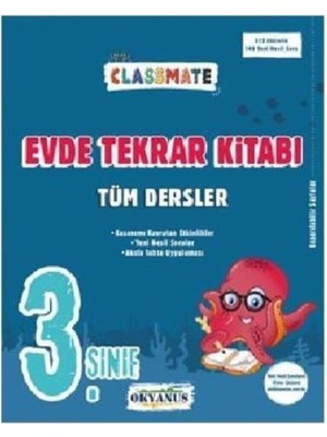 Karokstore Okyanus Yayınları 3. Sınıf Classmate Tüm Dersler Evde Tekrar Kitabı