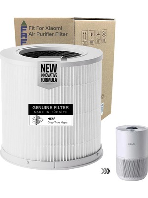 Karokstore Faf Fresh Air Filter /_xiaomi Smart Purifier 4 Kompakt Filtre ile Uyumlu 360 Cam Yeni Formullü Filtre Ø174XH174MM 4 Compact Filtre (Beyaz Natural)