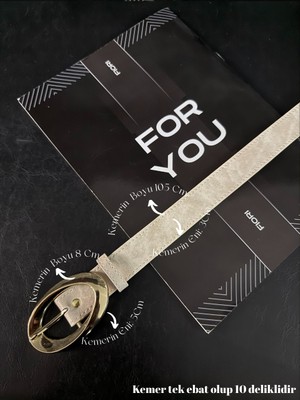 Fiori Oval Tokalı Antik Kadın Pantolon Kemeri, Ceket Kemeri, Gömlek Kemeri, Elbise Kemeri