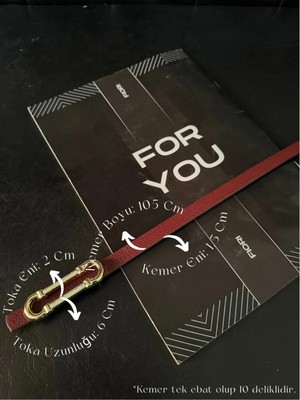 Fiori Uzun Toka Ince Kemer, Pantolon Kemeri, Gömlek Kemeri, Ceket Kemeri, Elbise Kemeri