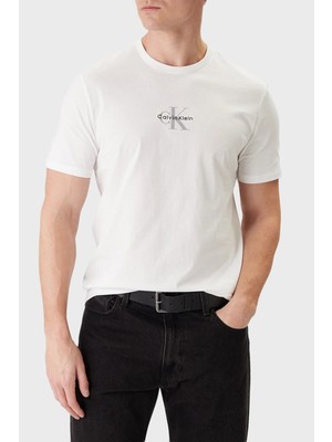 Calvin Klein Regular Fit Pamuklu Logolu Bisiklet Yaka T Shirt LV04RB866GYAA Erkek T Shirt LV04RB866G Yaa