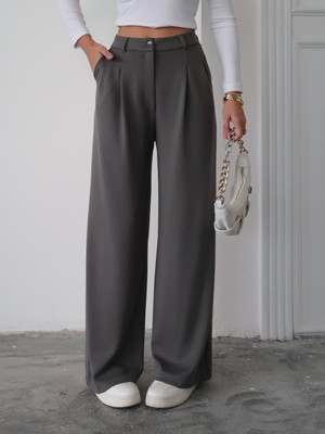 Paw Garage Kadın Nova Modal Dokulu Pileli Palazzo Pantolon