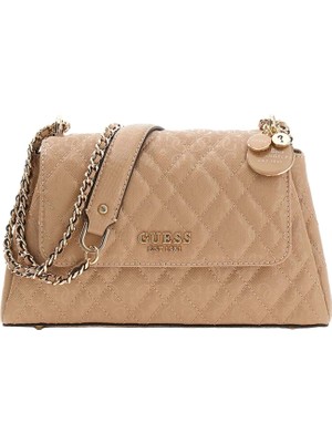 Guess Isemay Dönüştürülebilir Çapraz Askılı Kapaklı Kadın Kahverengi El Çantası HWGG9628210-PLC