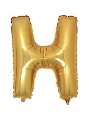 Karokstore Benim Marifetlerim - H Harfi Altın Folyo Balon 40 Inch 90 cm