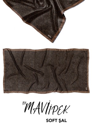 Mavi İpek Mavi Ipek Soft Pamuklu Şal Desen 2 D4