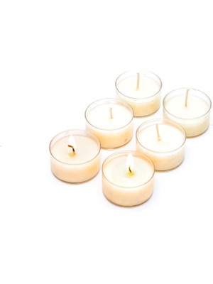 Karokstore 6'lı Yasemin Sandal Kokulu Bitkisel Tealıght Mum Seti