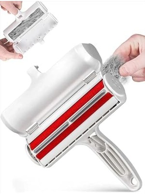 Karokstore Makkam Kedi Köpek Tüy Toplayıcı Hazneli 2 Yönlü Kazak Kıyafet Elbise Halı Yatak Kıl Toz Tüy Toplayıcı