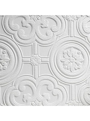 Karokstore RD80029 Egon Dokulu Vinil Duvar Kağıdı, Boyanabilir, Beyaz, 20,9 x 2 x 2