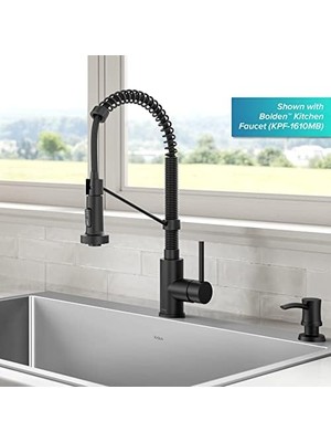 Karokstore Kraus Mutfak Sabunu ve Losyon Dispenseri Mat Siyah, KSD-54MB