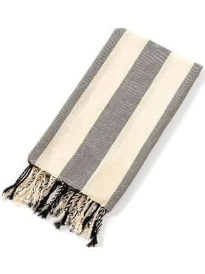 Karokstore Banyo Havlusu Plaj Havlusu Siyah