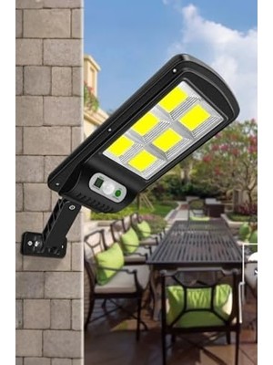 Karokstore Yeni Model Güneş Enerjili Solar 120 Ledli 3 Modlu Su Geçirmez Bahçe Kapı Önü Lambası