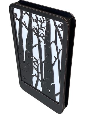 Karokstore DECO-7006 LED Işıklı Ağaç Desenli Ahşap Dekor