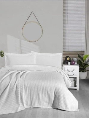 Karokstore Örgü Pike Tek KIŞILIK%100 Pamuk Yumuşak Dokulu 170X230