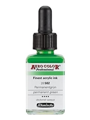 Karokstore Aero Professional Akrilik Mürekkebi 28 ml 502 Permanent Green