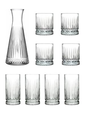 Karokstore 9 Parça Karaf, Meşrubat & Su Bardağı Seti US1254796245
