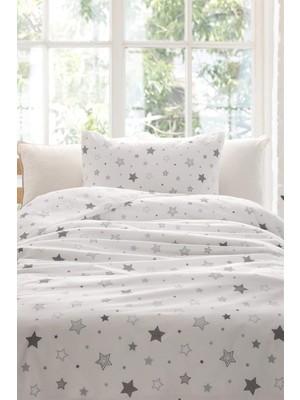 Karokstore Favora Tek Kişilik Nevresim Seti - Beyaz FVORANM841