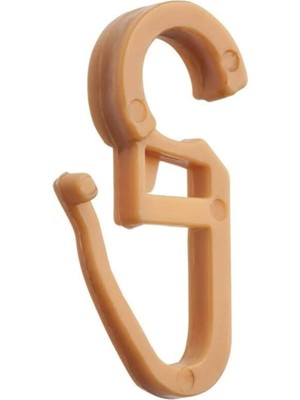 Karokstore Rustik Perde Klipsi 50 Adet Açık Kahve