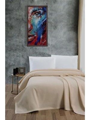 Karokstore Klimalı PIKE,%100 Pamuk Petekli Pike, Dörtmevsim Pike Tek Kişilik 170X240 Krem